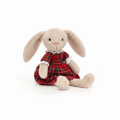 Jellycat Lottie Bunny Tartan USA | 62570IVLW